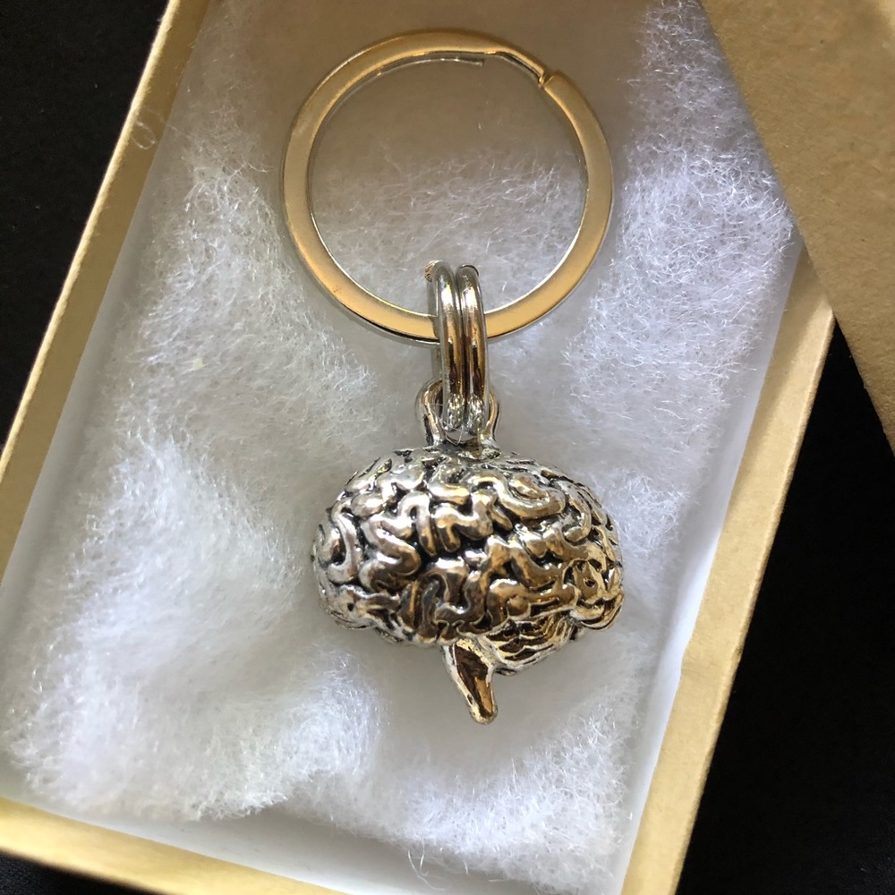🧠brain keychain